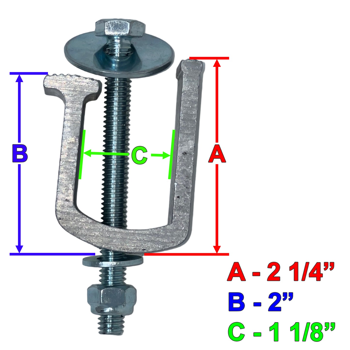 GCi Stronger by Design G-7 Clamps with Drill Thru Mounting Holes for LEER Truck Caps. Also use for Mounting Select Toolboxes, Set of 6, Made in USA with 6000 Series Structural Aluminum
