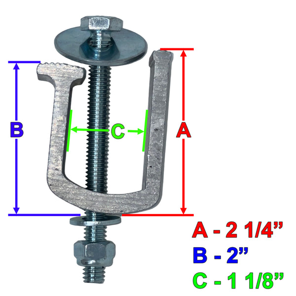 GCi Stronger by Design G-7 Clamps with Drill Thru Mounting Holes for LEER Truck Caps. Also use for Mounting Select Toolboxes, Set of 6, Made in USA with 6000 Series Structural Aluminum