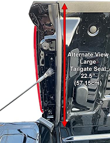 ESI Ultimate Tailgate Seal with Taper Seal Compatible with 2020 and Newer Chevrolet Silverado and GMC Sierra 2500 and 3500