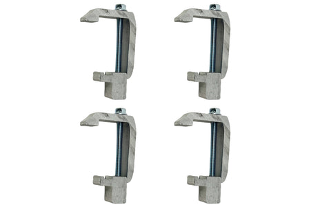 GCi STRONGER BY DESIGN G-121 Utility Rail System Mounting Clamps for Caps and Camper Shells on Toyota Tundra '07 & Newer, Tacoma '07 and Newer and Jeep Gladiator (1 3/4 inch, 4 pk)