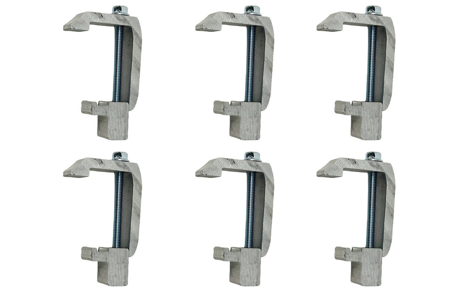GCi STRONGER BY DESIGN G-121 Utility Rail System Mounting Clamps for Caps and Camper Shells on Toyota Tundra '07 & Newer, Tacoma '07 and Newer and Jeep Gladiator (1 3/4 inch, 6 pk)