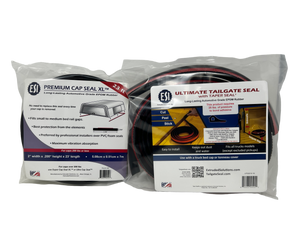 ESI Premium Cap Seal XL 23ft (2" W x .200" H) and Ultimate Tailgate Seal with Taper Seal Combo Pack
