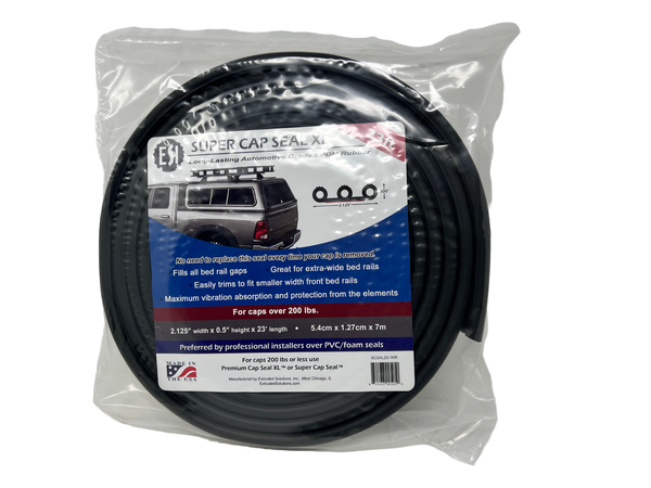 Super Cap Seal XL™ 23ft EPDM Rubber for Truck Cap, Camper Shell over 200 lbs.