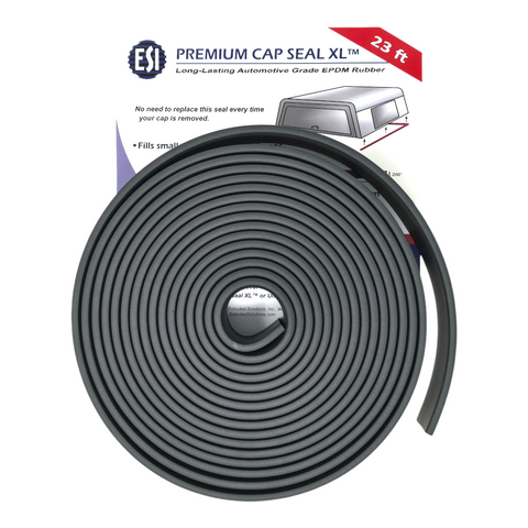 Premium Cap Seal XL™ 23ft EPDM Rubber for Truck Cap, Camper Shell up to 200 lbs.