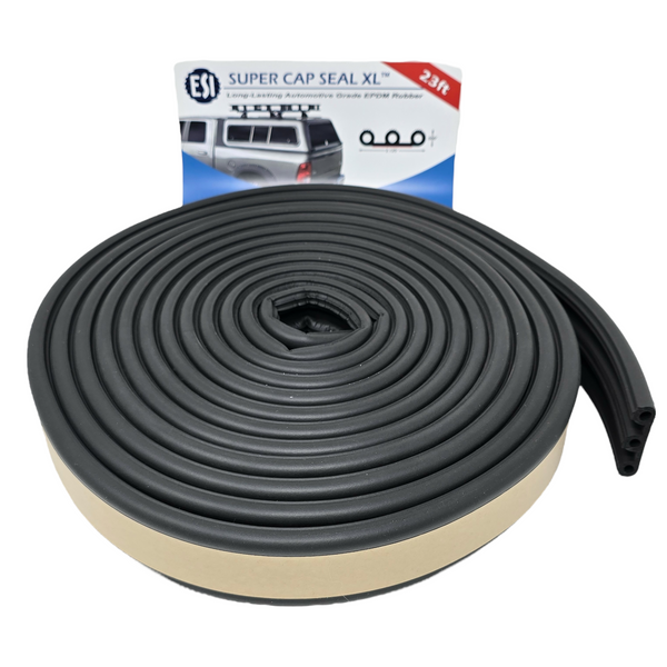 Super Cap Seal XL™ 23ft EPDM Rubber for Truck Cap, Camper Shell over 200 lbs.