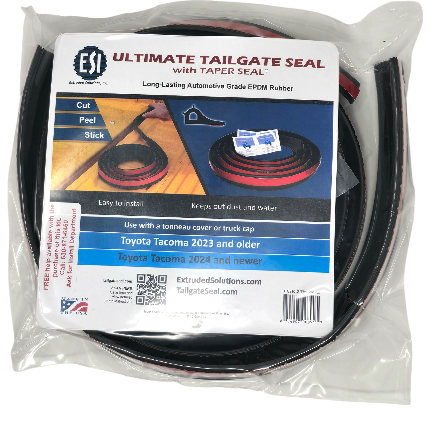 ESI Ultimate Tailgate Seal with Taper Seal Compatible with Toyota Tacoma