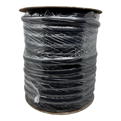 D Shaped EPDM Foam Rubber Multi-Use Seal (.687 inch Height; .875 inch Width; 250FT Length) with 3M ST1200, Weather Stripping for Doors, Windows, Cars, Trucks, RVs, Boats