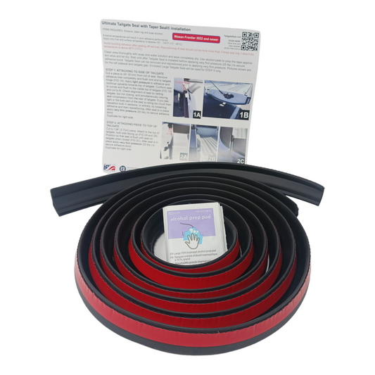 ESI Ultimate Tailgate Seal with Taper Seal Compatible with Nissan Frontier 2005 and Newer