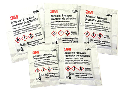 3M 4298 Adhesion Promoter, Sponge Applicator 5pk