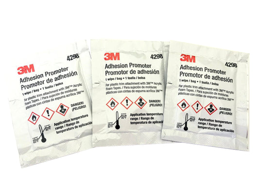 3M 4298 Adhesion Promoter, Sponge Applicator 3pk