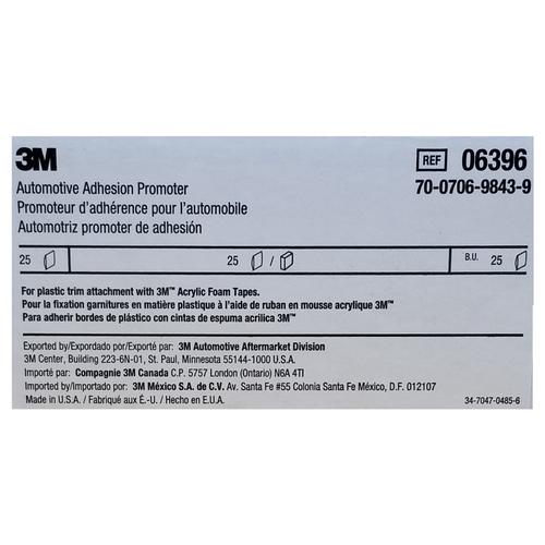 3M 6396 Adhesion Promoter Attachment Tape Liquid Primer - 4 Pack