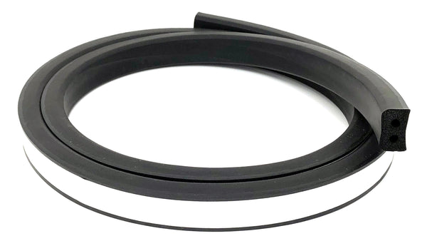 Front Rail Seal™ 6ft EPDM Rubber for Truck Cap, Camper Shell, Topper