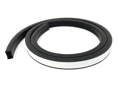 Front Rail Seal™ 6ft EPDM Rubber for Truck Cap, Camper Shell, Topper