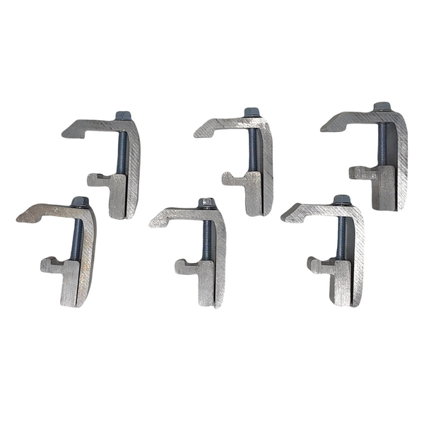 GCi G-120 Utility Rail System Mounting Clamps for Caps and Camper Shells (1 7/8 inch, 6 pack)