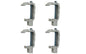GCi STRONGER BY DESIGN G-121 Utility Rail System Mounting Clamps for Caps and Camper Shells on Toyota Tundra '07 & Newer, Tacoma '07 and Newer and Jeep Gladiator (1 3/4 inch, 4 pk)