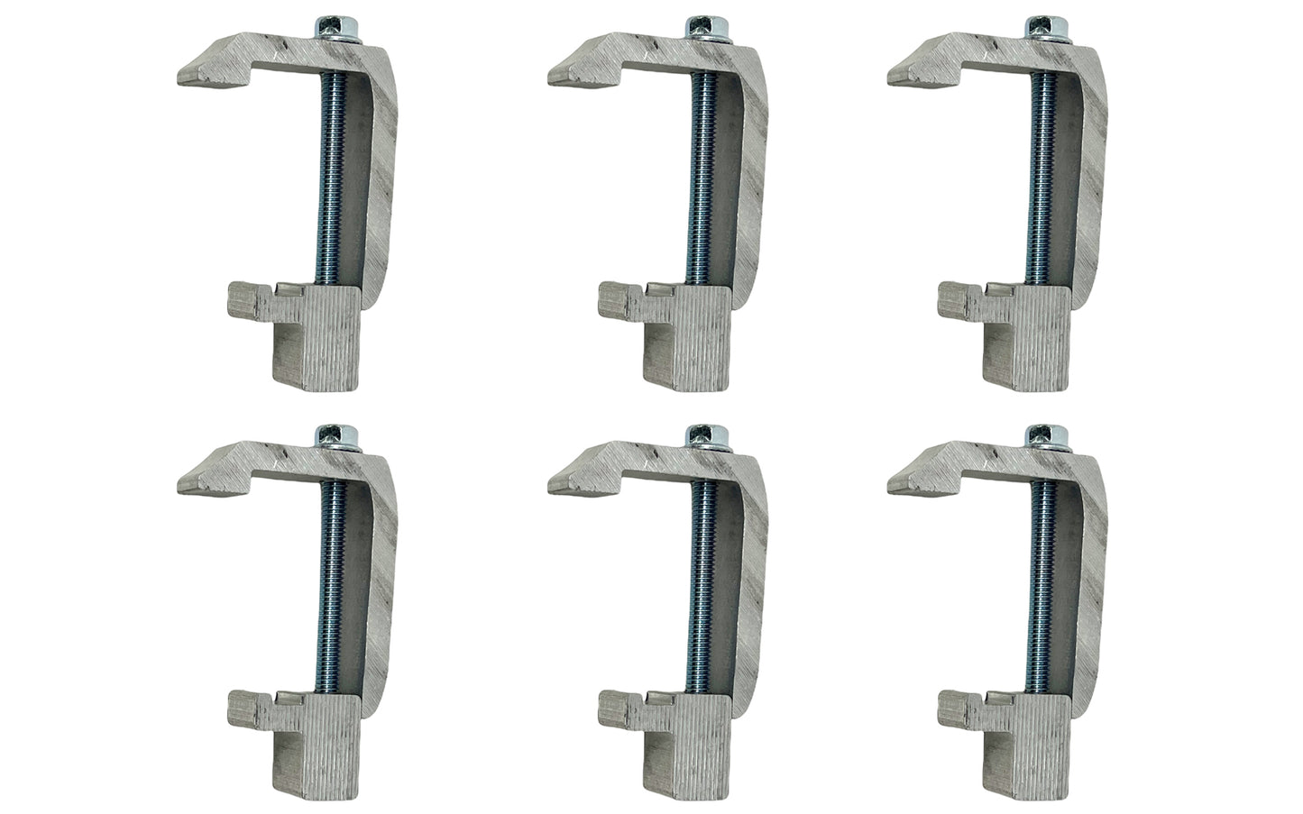 GCi STRONGER BY DESIGN G-121 Utility Rail System Mounting Clamps for Caps and Camper Shells on Toyota Tundra '07 & Newer, Tacoma '07 and Newer and Jeep Gladiator (1 3/4 inch, 6 pk)
