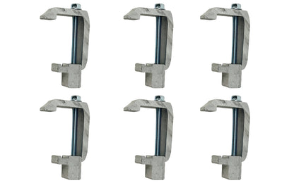 GCi STRONGER BY DESIGN G-121 Utility Rail System Mounting Clamps for Caps and Camper Shells on Toyota Tundra '07 & Newer, Tacoma '07 and Newer and Jeep Gladiator (1 3/4 inch, 6 pk)