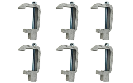 GCi STRONGER BY DESIGN G-121 Utility Rail System Mounting Clamps for Caps and Camper Shells on Toyota Tundra '07 & Newer, Tacoma '07 and Newer and Jeep Gladiator (1 3/4 inch, 6 pk)