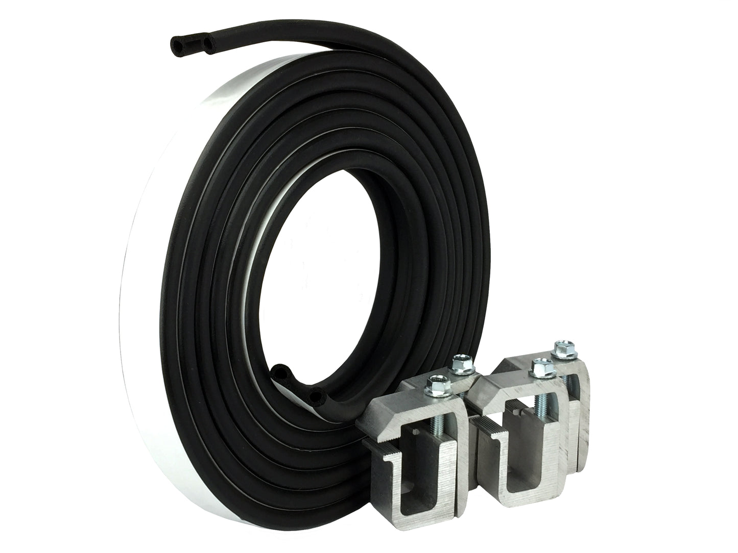 Super Cap Seal 23ft & 4 Silver G-1 Clamps for mounting Truck Cap, Shell up to 200 lbs.