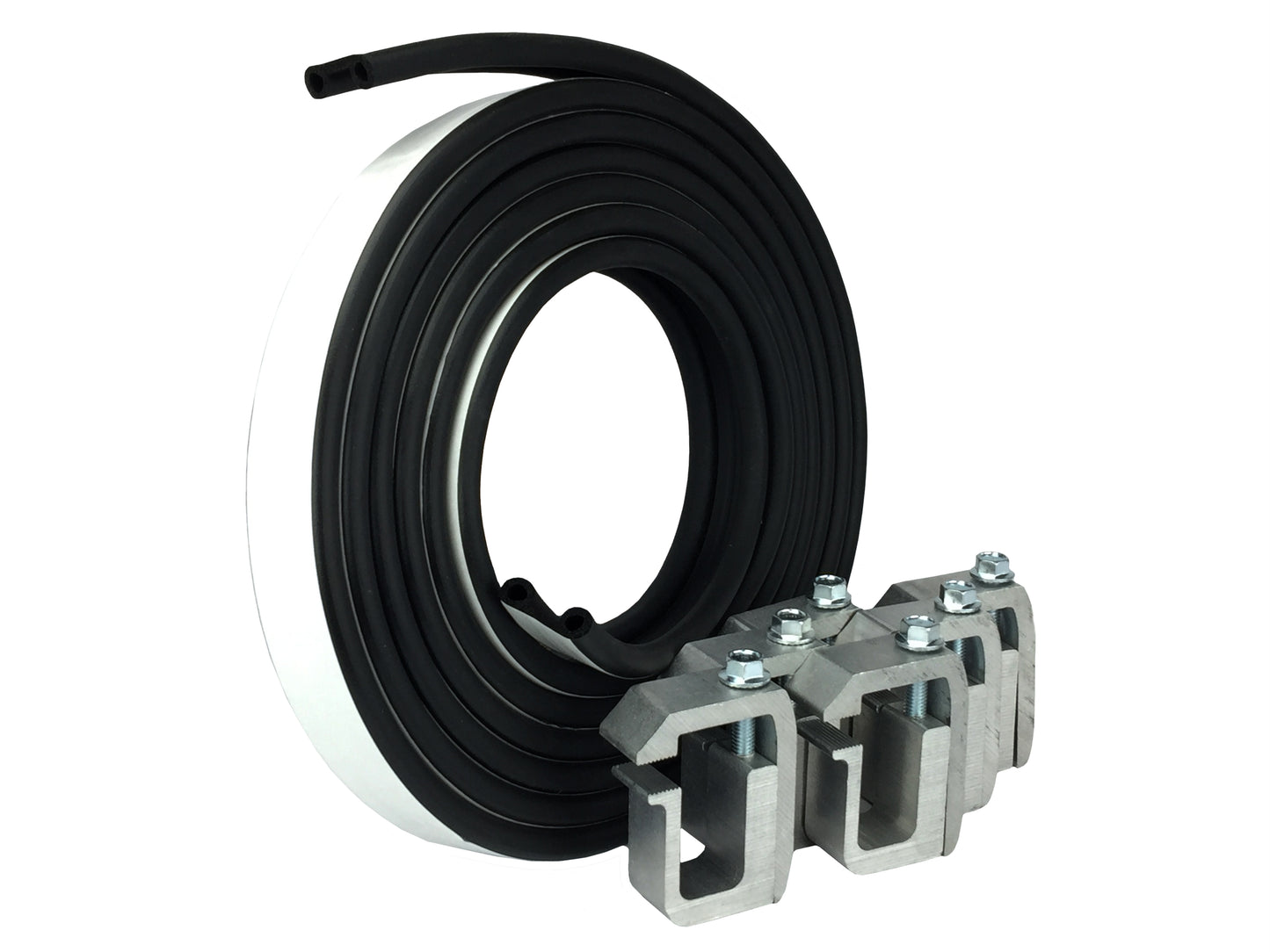 Super Cap Seal 23ft & 6 Silver G-1 Clamps for mounting Truck Cap, Shell up to 200 lbs.