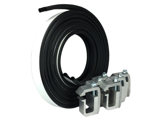 Super Cap Seal 23ft & 6 Silver G-1 Clamps for mounting Truck Cap, Shell up to 200 lbs.