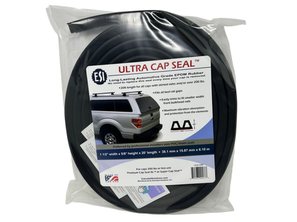 Ultra Cap Seal™ 20ft EPDM Rubber for Truck Cap, Camper Shell over 200 lbs.